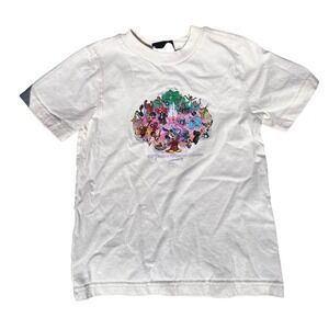 Disney Kids 100 Years of Music and Wonder Character Colorful Graphic‎ Tee 4 XS